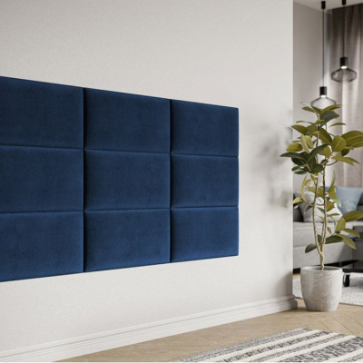 Čalouněný nástěnný panel 60x30 PAG - modrá
