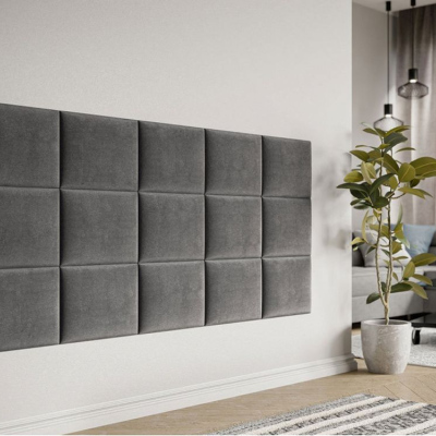 Čalouněný nástěnný panel 40x30 PAG - šedá