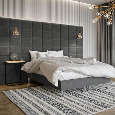 Čalouněný nástěnný panel 40x30 PAG - šedá