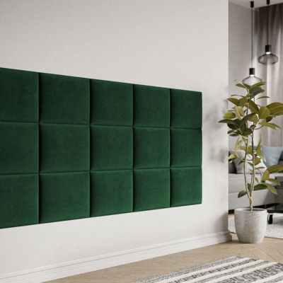 Čalouněný nástěnný panel 40x30 PAG - zelená