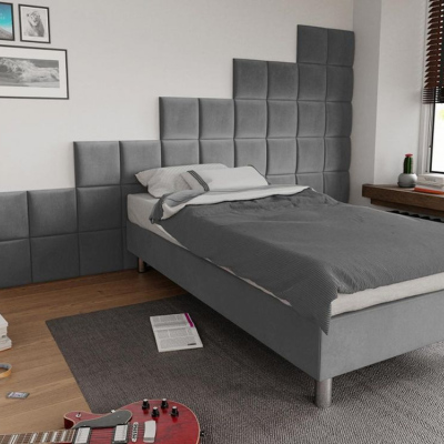 Čalouněný nástěnný panel 30x30 PAG - šedá