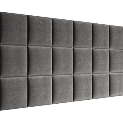 Čalouněný nástěnný panel 30x30 PAG - šedá