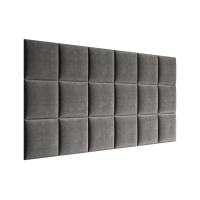 Čalouněný nástěnný panel 30x30 PAG - šedá