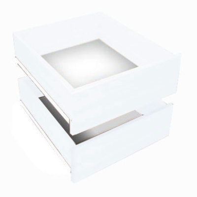 Set 2 šuplíků UNI do skříní š. 250 cm - bílý