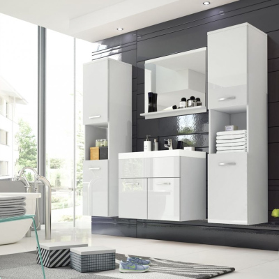 Koupelnová sestava MAYRA XL - bílá / bílý lesk