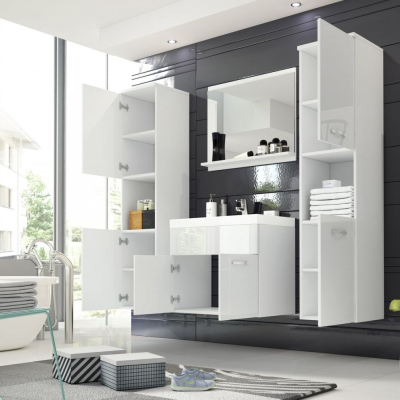 Koupelnová sestava MAYRA XL - bílá / bílý lesk