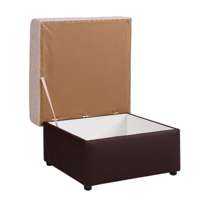 Taburet KINGA - hnědý