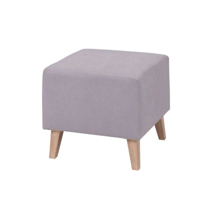 Taburet na nožičkách ODIN - šedý / nožičky san remo světlé