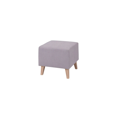 Taburet na nožičkách ODIN - šedý / nožičky san remo světlé