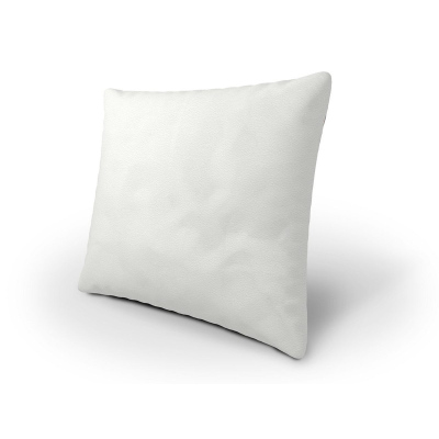 Dekorativní polštář ZANE - bílá ekokůže