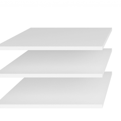 Set 3 polic pro skříně OLIKA - bílé