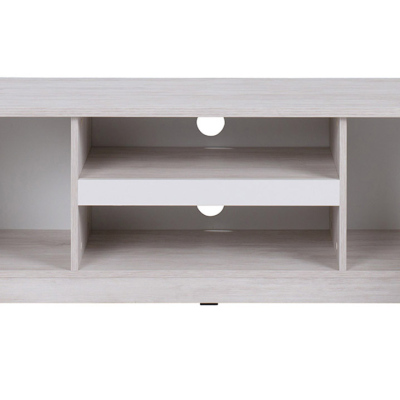 Televizní stolek 135 cm PEORIA 2 - dub monastery / lesklá černá