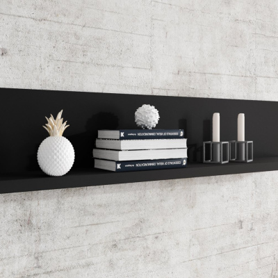 Polička KIBOU - matná černá