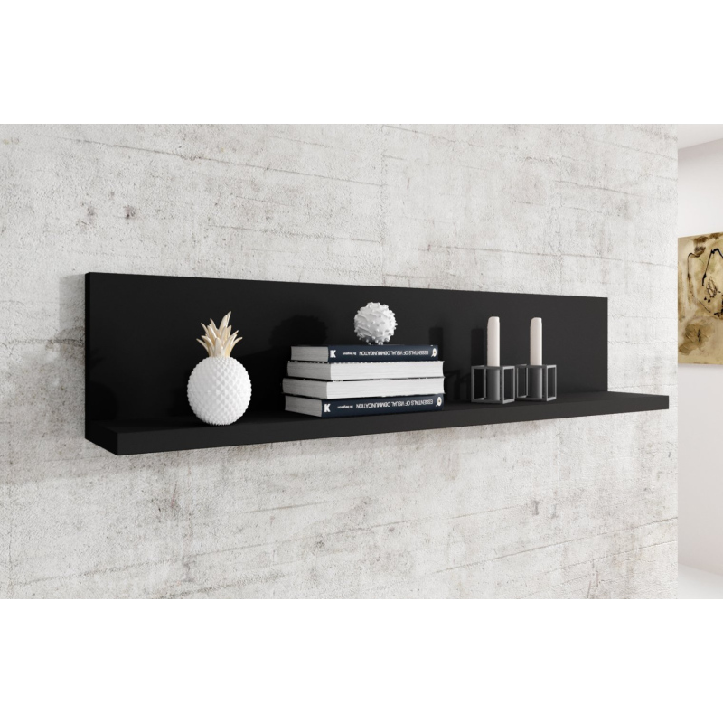 Polička KIBOU - matná černá