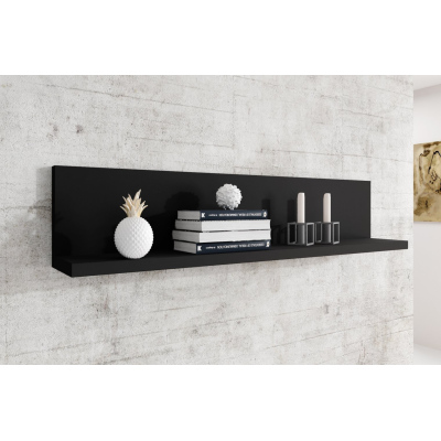 Polička KIBOU - matná černá