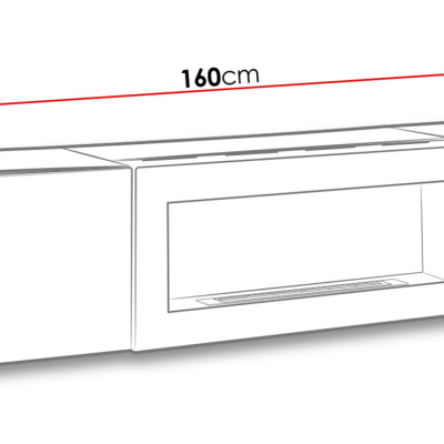 Komoda s biokrbem FREYA - bílá