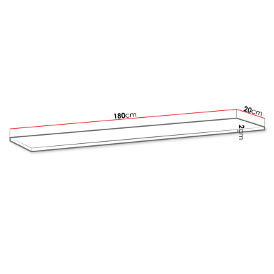 Police do obýváku RIONATA 1 - dub wotan