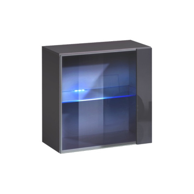 Skříňky do obýváku RIONATA 3 - grafit / dub wotan