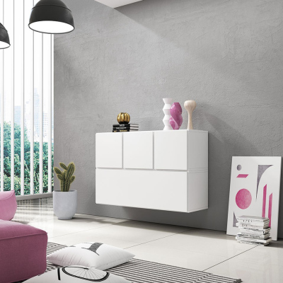 Stěna do obývacího pokoje NORMANDIA 13 - bílá