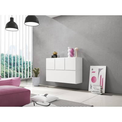 Stěna do obývacího pokoje NORMANDIA 13 - bílá