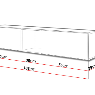 Stěna do obývacího pokoje NORMANDIA 10 - bílá