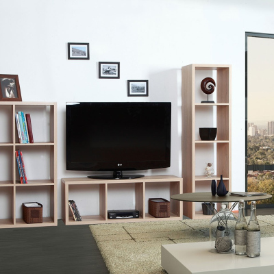 Set regálů DATGEN - dub sonoma