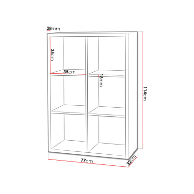 Set regálů DATGEN - dub sonoma