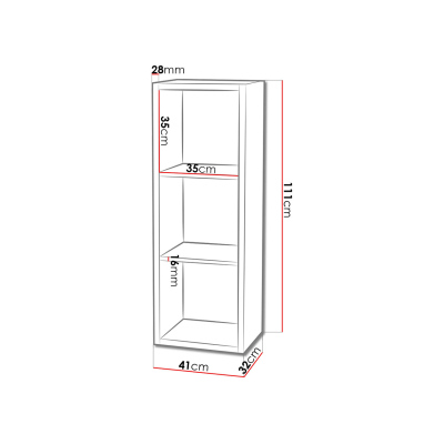 Set regálů DATGEN - dub sonoma