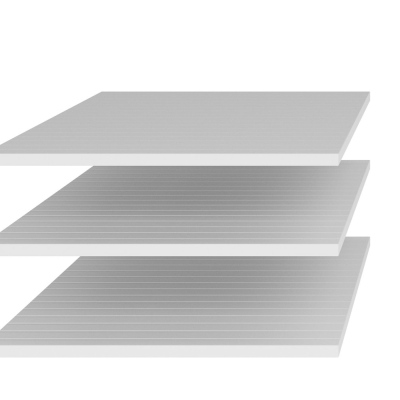 Police ke skříni LJUBA - bílé