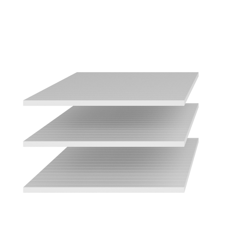 Police ke skříni LJUBA - bílé