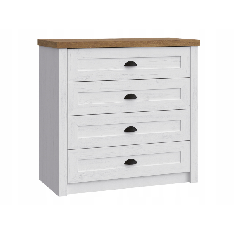 Šuplíková komoda ALZEY 2 - borovice andersen / dub lefkas tmavý