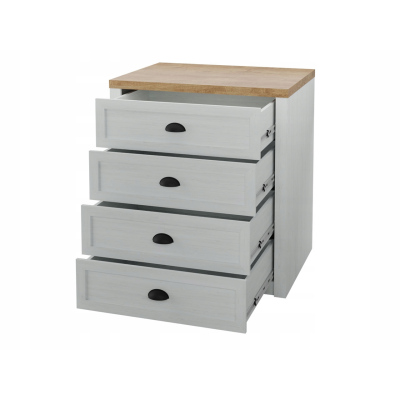 Šuplíková komoda ALZEY 2 - borovice andersen / dub lefkas tmavý