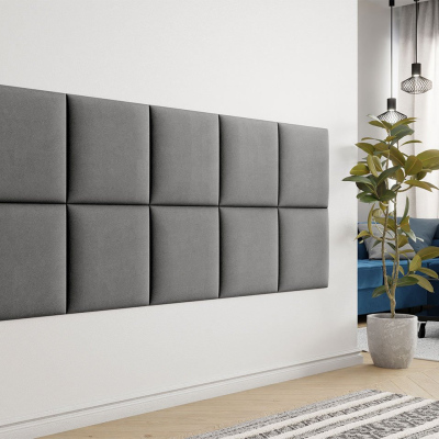 Čalouněný panel na zeď 42x42 PAG - šedý