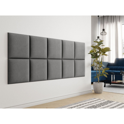 Čalouněný panel na zeď 42x42 PAG - šedý