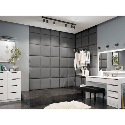 Čalouněný panel na zeď 42x42 PAG - šedý