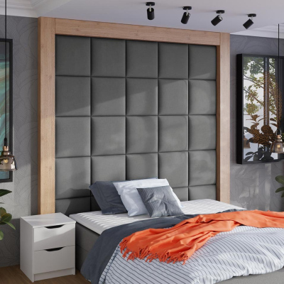 Čalouněný panel na zeď 42x42 PAG - šedý