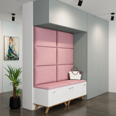 Čalouněný panel na zeď 70x40 PAG - růžový