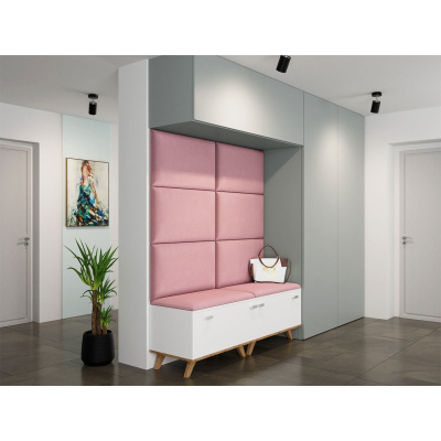 Čalouněný panel na zeď 70x40 PAG - růžový