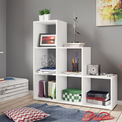 Policový regál HARKEN 1 - bílý