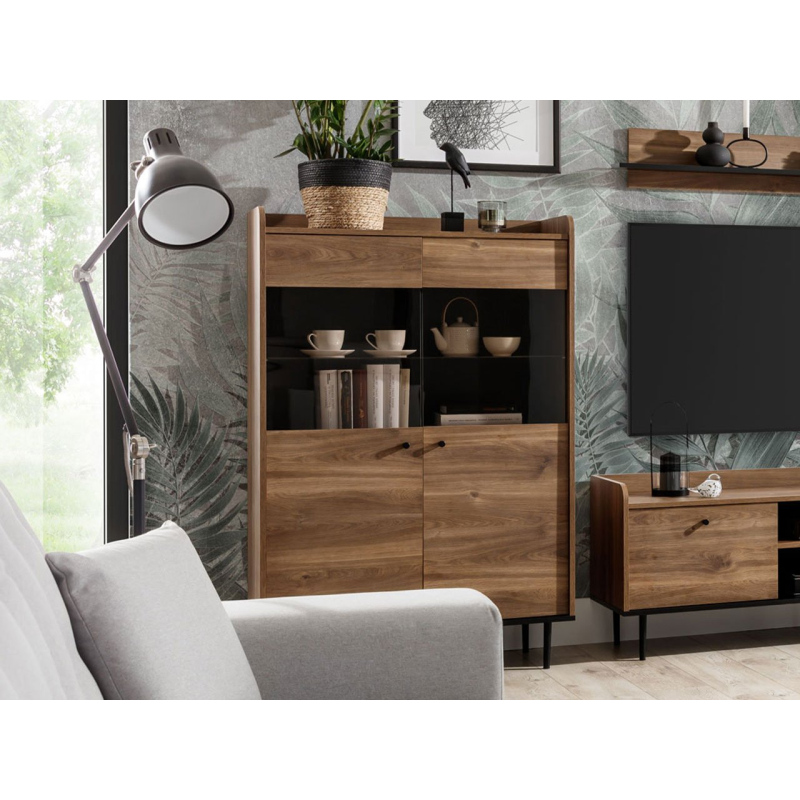 Vitrína MARIKO 2 - brandy castello