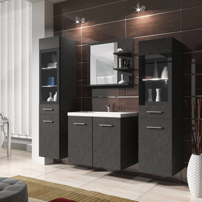 Koupelnová stěna s umyvadlem YUKO 1 - matera + sifon ZDARMA