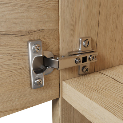 Koupelnová stěna s umyvadlem YUKO 1 - matera + baterie Economico ZDARMA