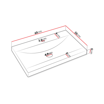 Koupelnová stěna s umyvadlem YUKO 1 - matera + sifon ZDARMA