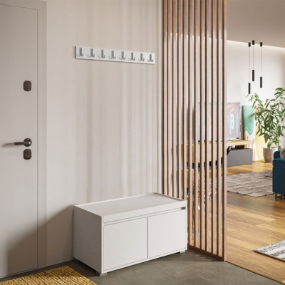 Předsíňová stěna CLENZE - šířka 80 cm, bílá