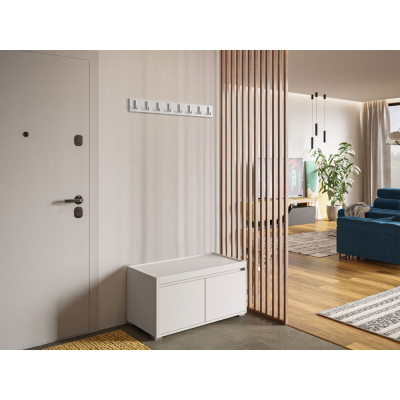 Předsíňová stěna CLENZE - šířka 80 cm, bílá