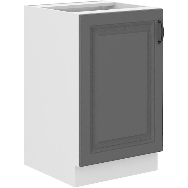 Dolní dřezová skříňka SOPHIA - šířka 50 cm, šedá / bílá