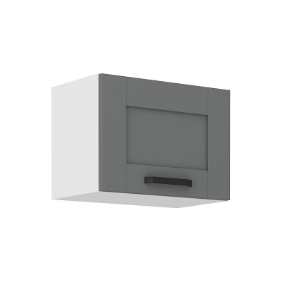 Digestořová skříňka LAILI - šířka 50 cm, šedá / bílá