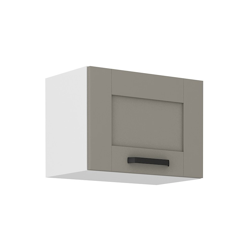 Digestořová skříňka LAILI - šířka 50 cm, světle šedá / bílá