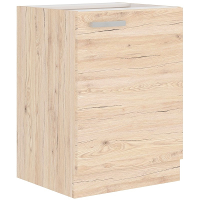 Dolní jednodveřová skříňka BERIT - šířka 60 cm, dub bordeaux