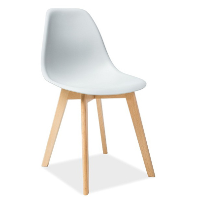 Jídelní židle NAJA - buk / světle šedý